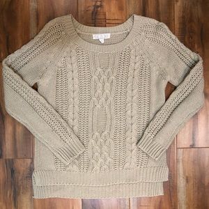 PINK ROSE | Tan Sweater